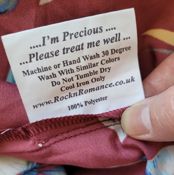 Rock N Romance Honolulu Dress with Neck Tie Detail, VGUC, Size 14 - Picture 11 of 11